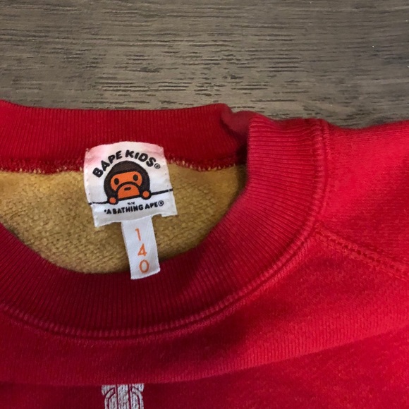 Bathing Ape kids Sweatshirt size 140/ kids 8/10 - Picture 6 of 6